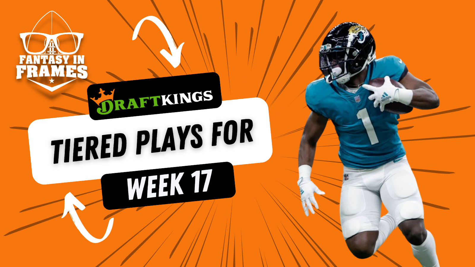 Week 17 Draft Kings DFS Fantasy Football Tiered Plays (2022) Fantasy In Frames