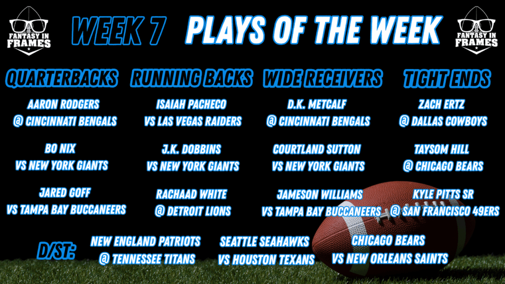 2025 Week 7 Plays of the Week | FANTASY IN FRAMES