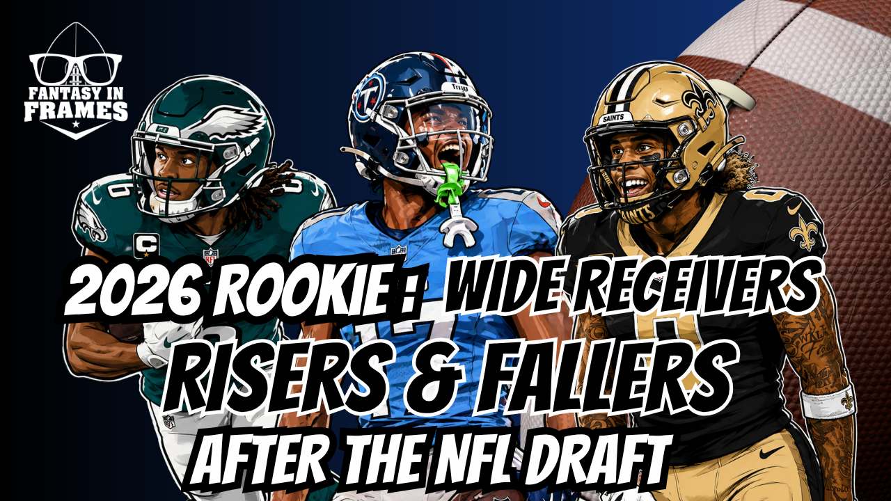 2026 Rookie Wide Receivers Risers & Fallers After The NFL Draft | Fantasy In Frames