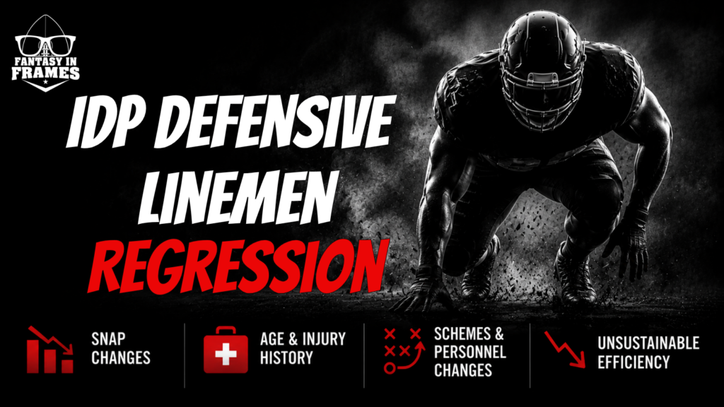 Identifying Defensive Linemen Regression in IDP Fantasy Football