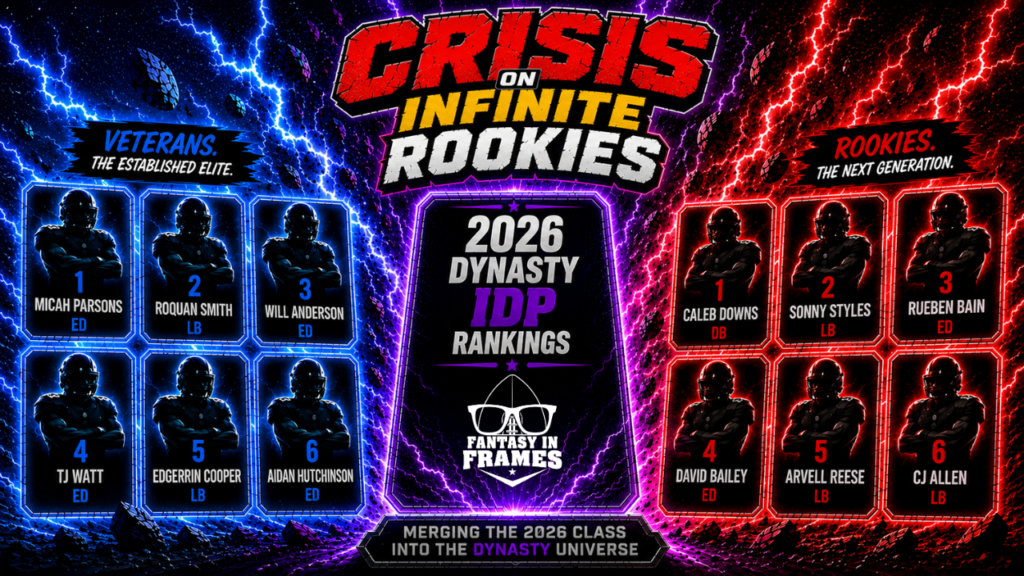 Crisis on Infinite Rookies: Merging the 2026 Class Into the IDP Dynasty Universe | Fantasy In Frames