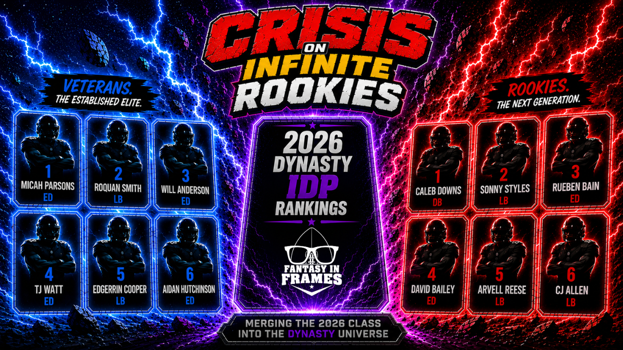 Crisis on Infinite Rookies: Merging the 2026 Class Into the IDP Dynasty Universe | Fantasy In Frames