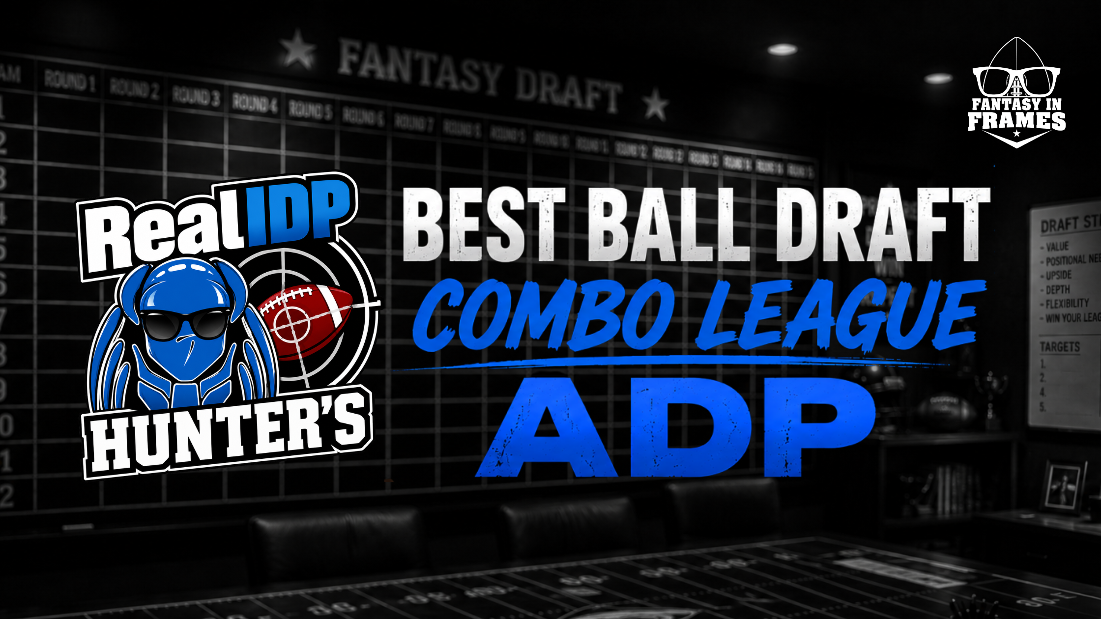 Real IDP Hunter’s Best Ball Draft ADP Report | Fantasy In Frames
