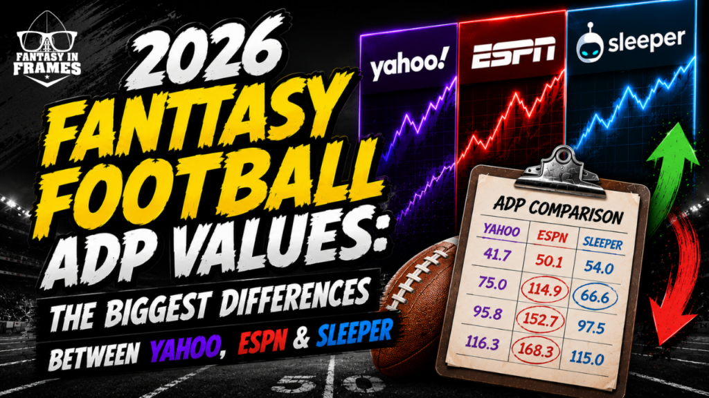 2026 Fantasy Football ADP Values: The Biggest Differences Between Yahoo, ESPN & Sleeper