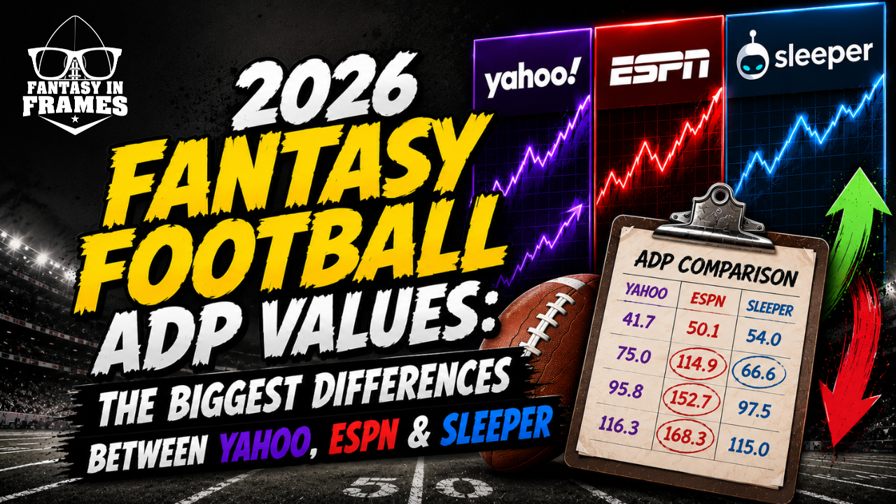 2026 Fantasy Football ADP Values: The Biggest Differences Between Yahoo, ESPN & Sleeper | Fantasy In Frames